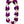 A full deluxe lei featuring overlapping sections of white and purple orchid blossoms, arranged in a lush, layered design against a white background.