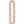 Lei made of pink, white, and green orchid petals arranged in a crisscross pattern