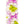 Close-up of a lei featuring pink, white, and green orchid petals intricately arranged in a crisscross pattern, highlighting the layered texture and vibrant colors.