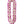 A flat deluxe lei made of orchids, featuring purple and white blossoms arranged with overlapping and folding techniques for an intricate, elegant design, displayed against a white background.