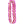 A flat deluxe orchid lei made with rich purple orchid blossoms, designed with petals peeking out in the middle and flaring outward at the edges, displayed on a white background.