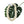 Faux double paper bud pikake lei with a white bow, displayed on a green monstera leaf.