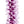 Close-up of a purple orchid spiral lei showing folded petals that create a rich, dimensional texture against a white background.