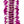 Close-up of a lei showing intricate craftsmanship using different parts of the purple orchid blossom, with each section forming a central bow tie shape for added texture and dimension.