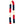 Natural white and sprayed red and blue premium spiral orchid lei featuring an intricate pattern with large alternating sections of red, white, and blue.