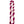 A premium lei made of purple orchid petals and the firm central nose part of the orchid blossom, arranged in an alternating diagonal spiral pattern against a white background.