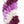 Close-up of a spiral orchid lei with alternating diagonal colors of pink, purple, and white, highlighting the intricate pattern and texture.