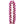 White orchid lei featuring deep purple crisscross diamond patterns arranged in a spiral design, displayed against a white background.