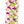Close-up of a spiral lei featuring fresh orchid petals in purple, white, and green, intricately arranged in a twisting pattern.