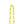 Spiral orchid lei made with white and jade green petals, with the green petals crisscrossing over the white.