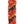A close-up of a lei made from tiny cigars in orange, yellow, and red colors, woven together.