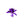 Hair clip featuring three faux purple orchids.