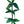 Close-up of a rope-style twisted ti leaf lei, featuring additional leaves sticking out at regular points for added texture and dimension.