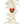 Close-up of a classic single-strand lei made of white orchids and a small red rose.