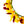 Close-up of a 20-inch children’s silk Lei Po‘o head lei with yellow and red flowers and green leaves, showing the detailed floral arrangement and texture.