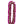 A flat deluxe lei featuring purple orchid petals flared at the edges with dark purple and white accents in the center, displayed on a white background.